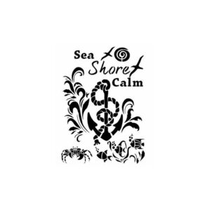 Stencil SEA SHORE CALM 21x30