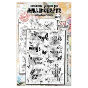 Whispering Botanica A5 Rub-Ons Grit & Grace