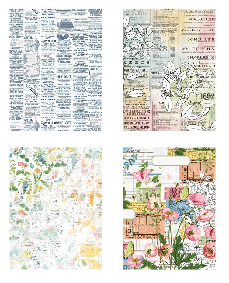 Field Notes 6x8 Inch Decoupage Paper (12pcs) - Imagen 2