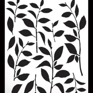 Laurel Grove Maker Series 6x8 Inch Stencil Lots of Leaves