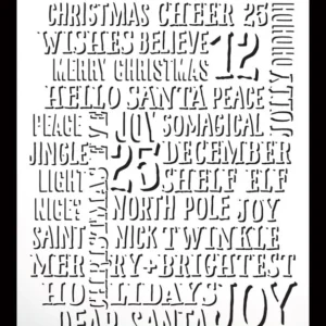Maker Series 6x8 Inch Stencil Sentiment Block by Katie Pertiet