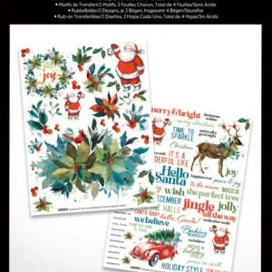 Season of Joy 6x8 Inch Rub-On Transfer Set