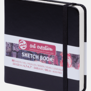 Sketchbook 12x12 cm Tapa Negra- Art Creation