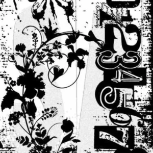 Fairy Garden Tim Holtz Components Cling Mount Collage Stamp