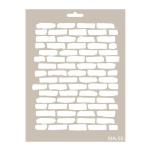 Stencil Mix Media LADRILLOS