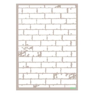 Stencil Mix Media LADRILLOS 2