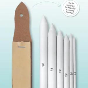 Paper Blending Stumps & Sand Paper (SL-TO-DT02) (BASIC)