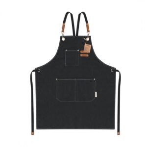 Delantal cruzado NEGRO 68x74cm